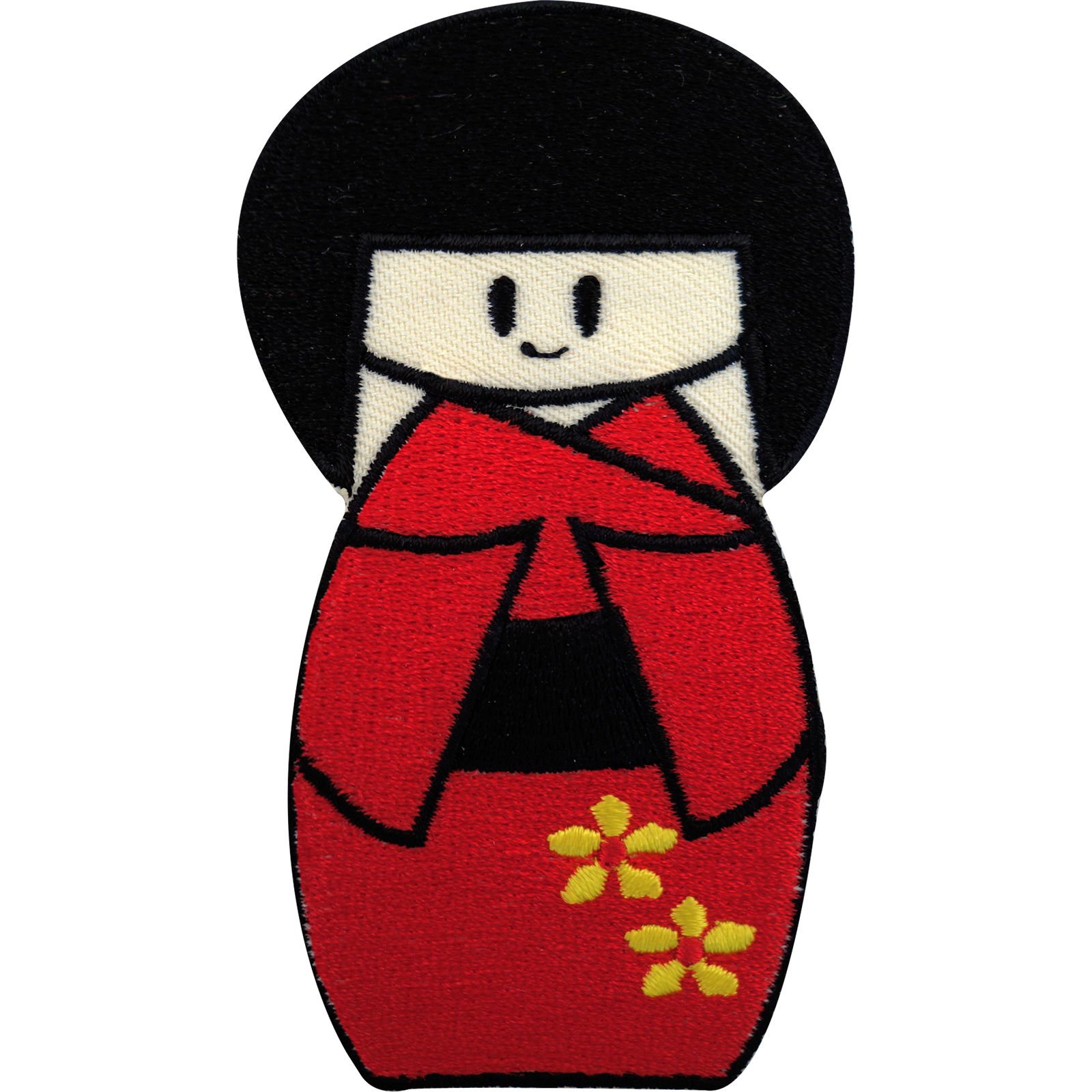 Toppa Termoadesiva Giapponese Hina Matsuri – Bambole Hinamatsuri, Ricamo 4.5x8.4cm, Stira O Cuci