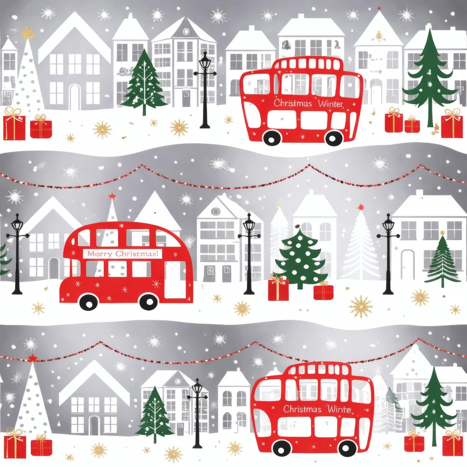 Bobine de papier cadeau, grand rouleau 62 cm x 100 m • AUTOBUS ARGENT • Idéal pour : Magasins Entreprises Commerces Envelopper Cadeaux Anniversaires Baby Shower Mariages [FP Fiesta Paper]