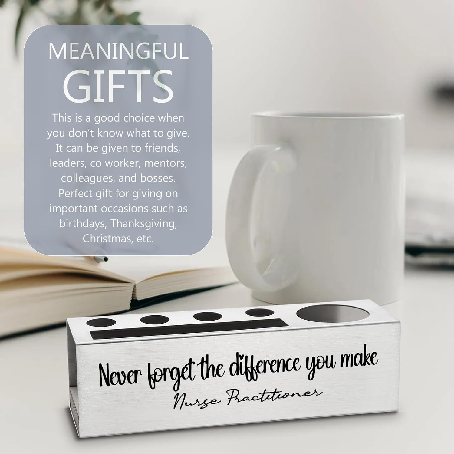 vizuzi Nurse Practitioner Gifts for Women, Men, Appreciation Thank You Gifts for Nurse Practitioner Week Supplies Pencil Pen Holders Zgg34 image 4