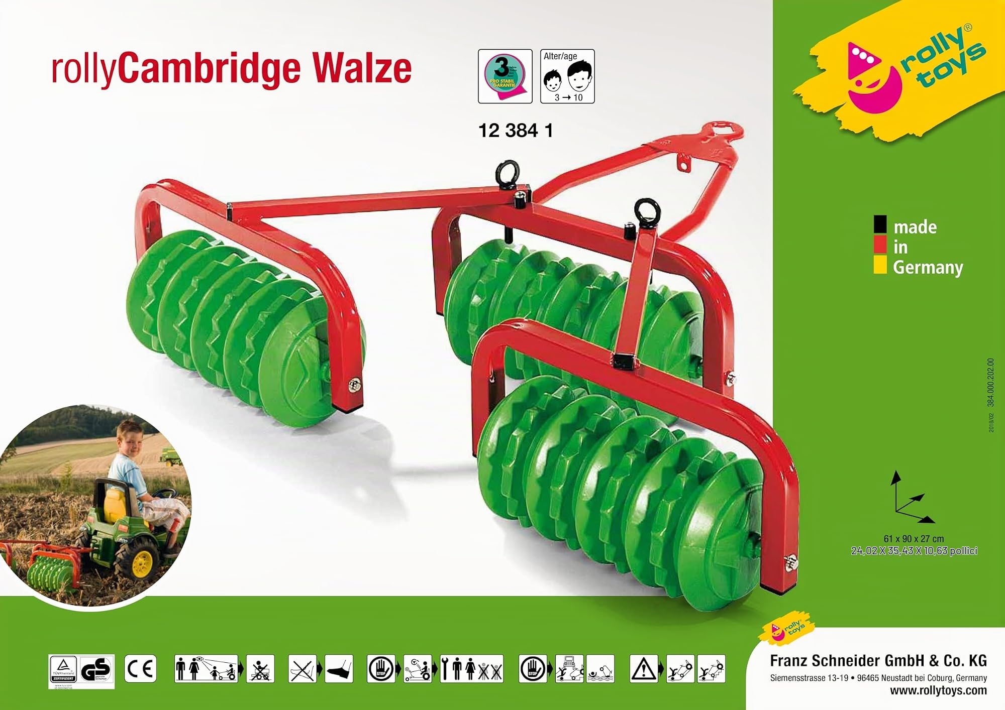 Rolly Toys 123841 - Veicolo a Pedali Rullo Cambridge