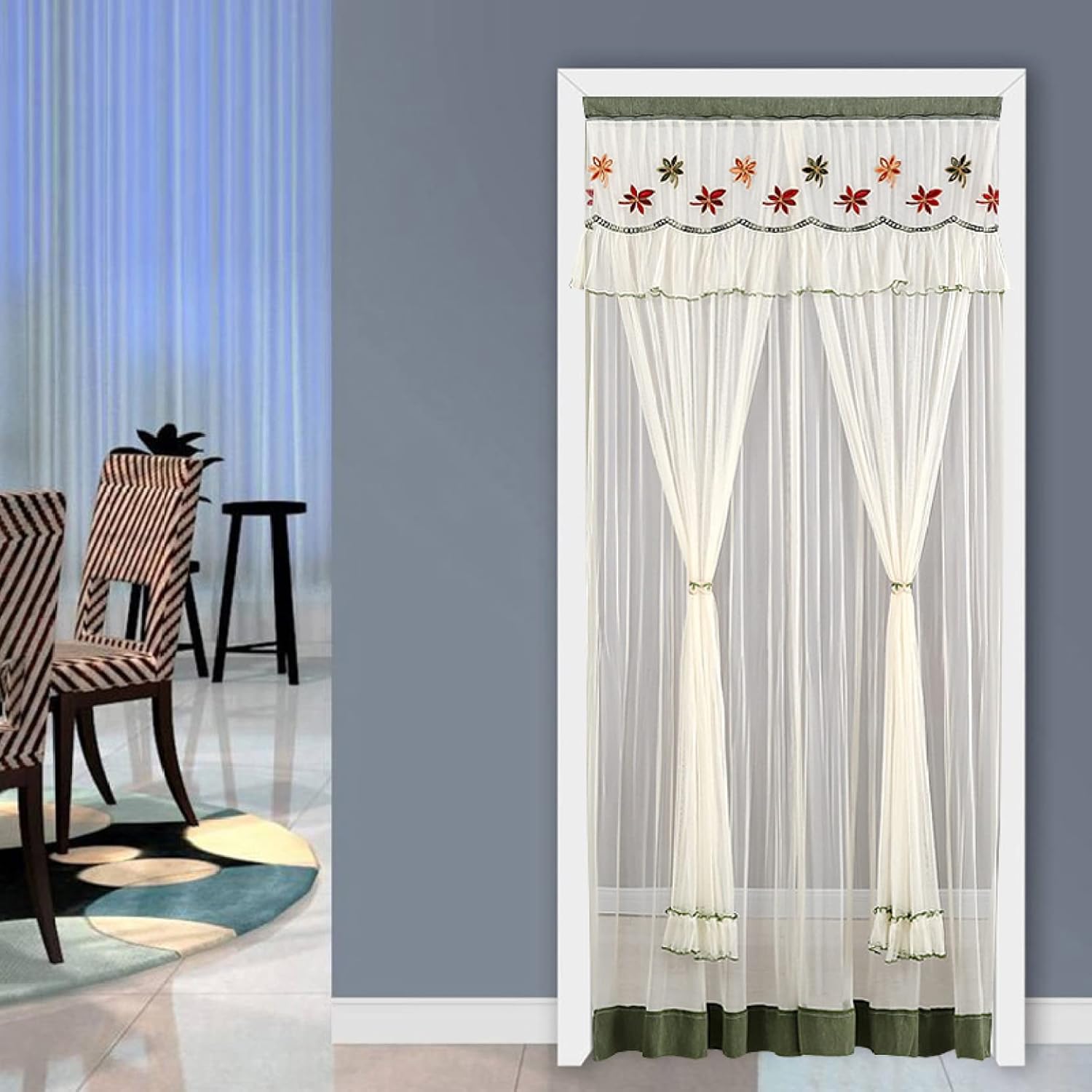 全品送料無料 ドアカーテン レースカーテン 姫系カーテン 玄関カーテン おしゃれ フリル シック カラー かわいい 0 0cm パーテーション 半遮光 丸洗える 薄い 薄型 目隠し 虫よけ 装飾用 窓 玄関 部屋 仕切り 紗のカーテン ホームデコレーション Saitama Keiridaiko Com
