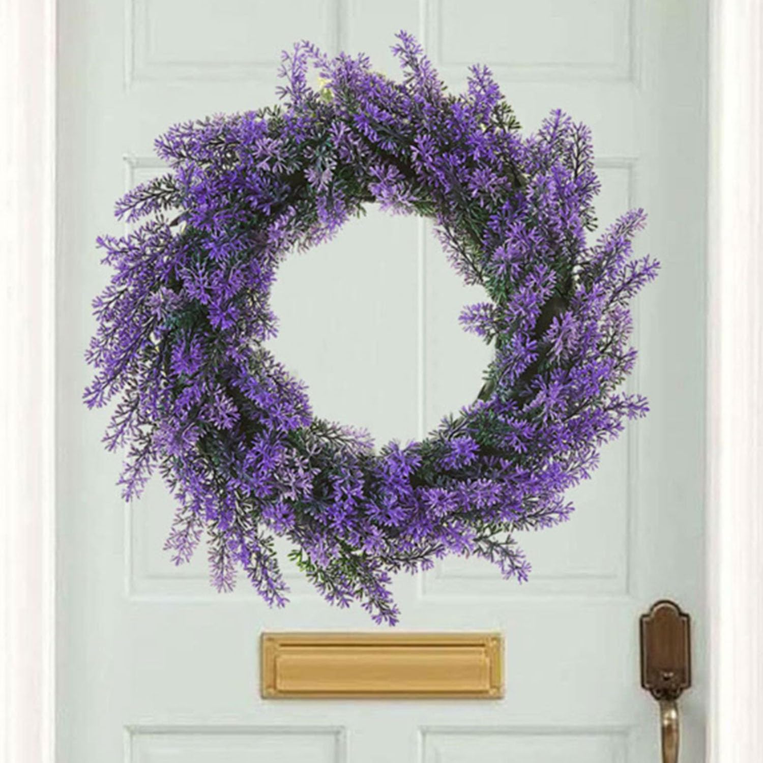 Christmas wreaths, 18 Inch, for Home, Farmhouse Decor with Eucalyptus Leaves,Rose, Big Berries(Color 12)