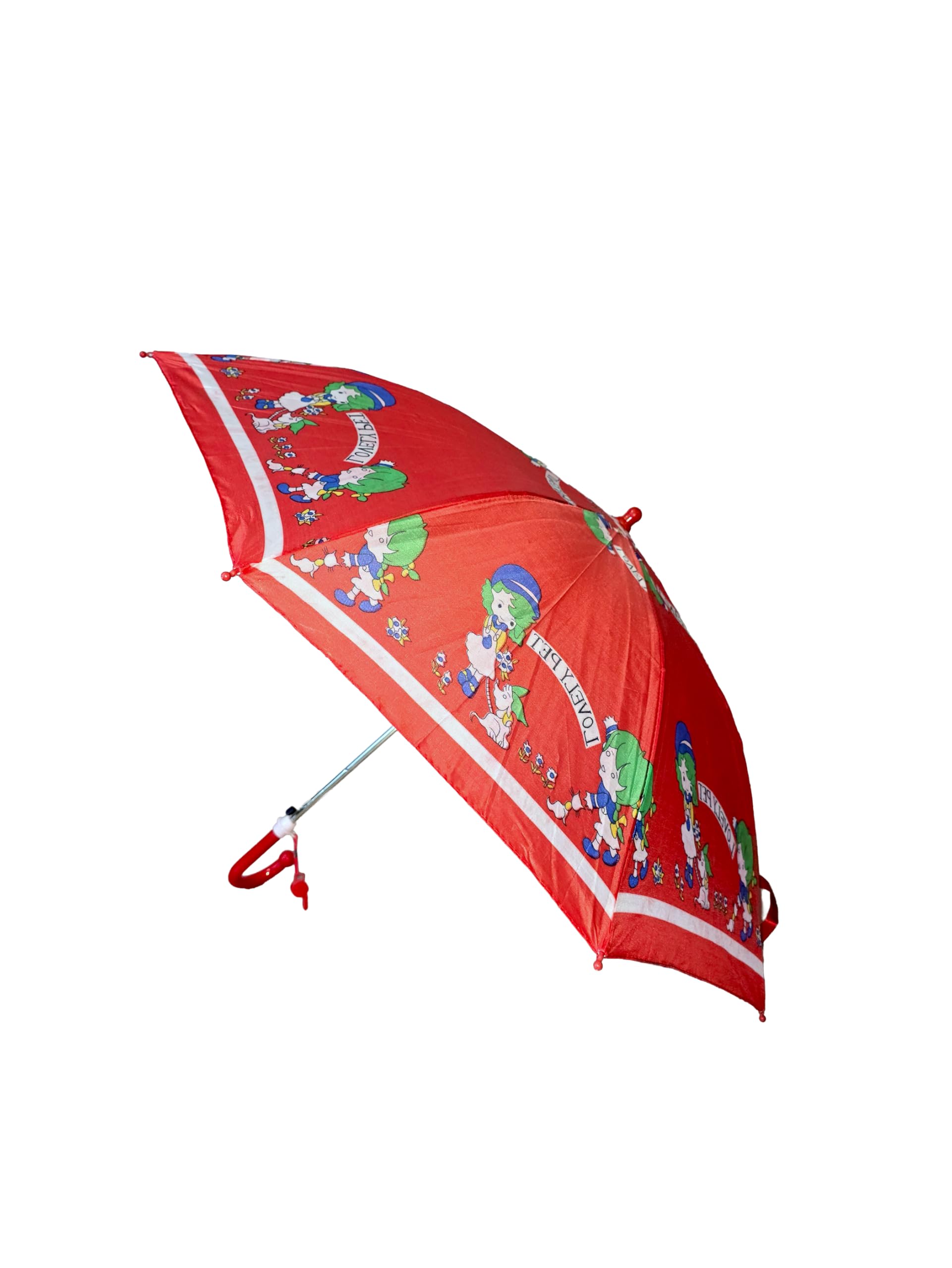 VB Boutique Kids Cartoon Print Umbrella, 18-inch, Lightweight, Whistle Handle-image-12