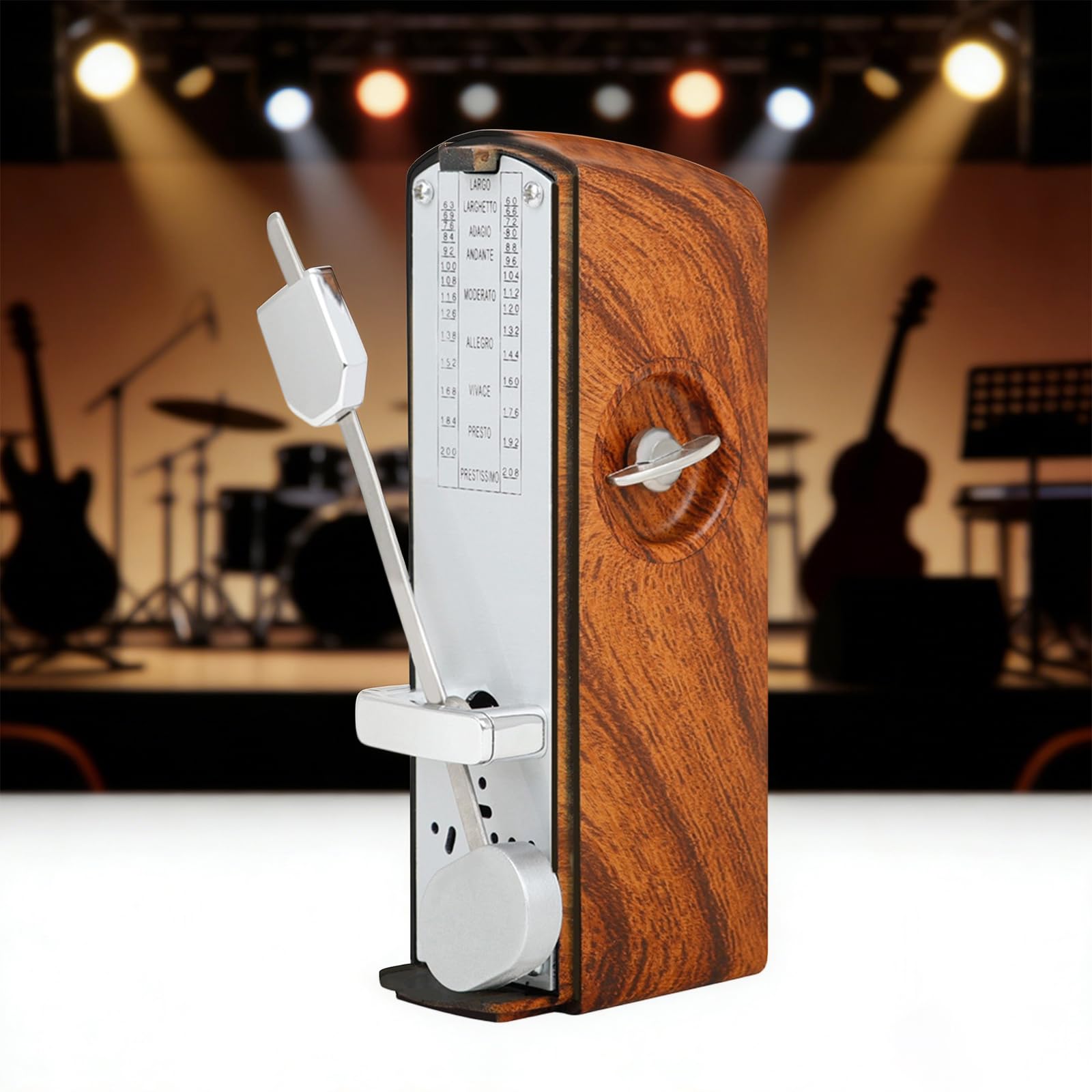 Standard Tower Sound Metronomo meccanico Pianoforte Chitarra Violino Strumenti musicali Precisione Movimento battente Metronomo Meccanico accurato per basso