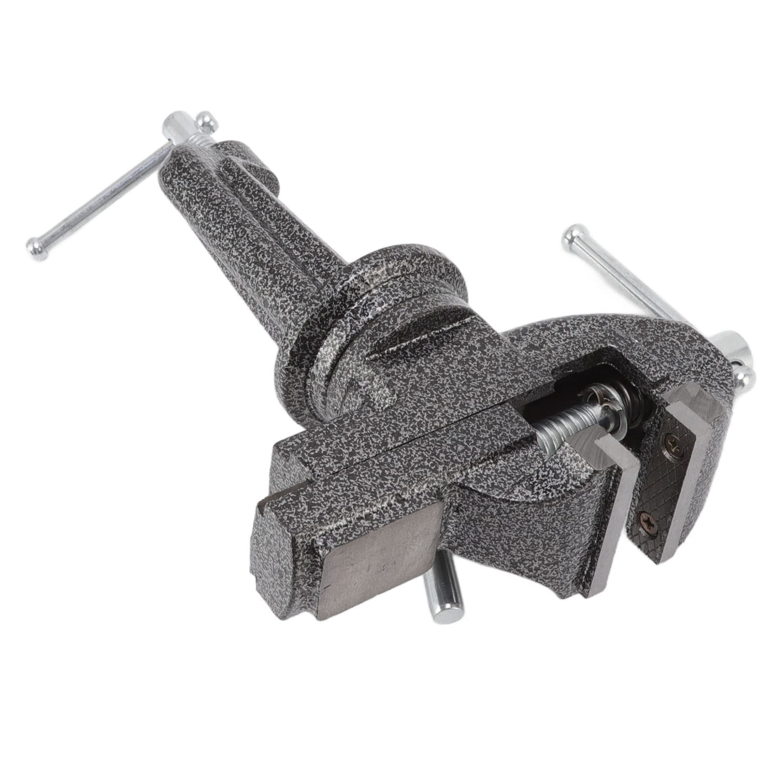 Vise, 360 Degree Rotatable, Cast Steel, Small Clamp on Table Vise for Woodworking, Jewelry Making