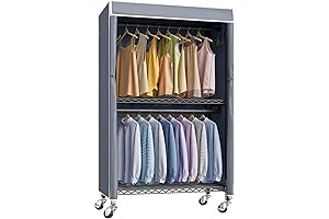 VIPEK Mini Rolling Garment Rack with Cover
