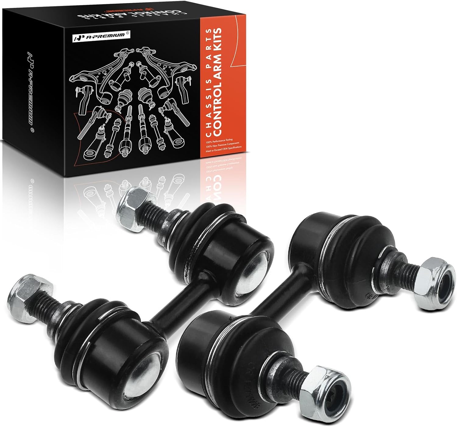 A-Premium 2 x Front Sway Bar Links Stabilizer Bar Links, Compatible with Toyota Camry 92-96, RAV4 96-00, Corolla 93-02, Avalon 95-96, Celica 94-99, Chevrolet Prizm 98-02, Lexus ES300 92-96