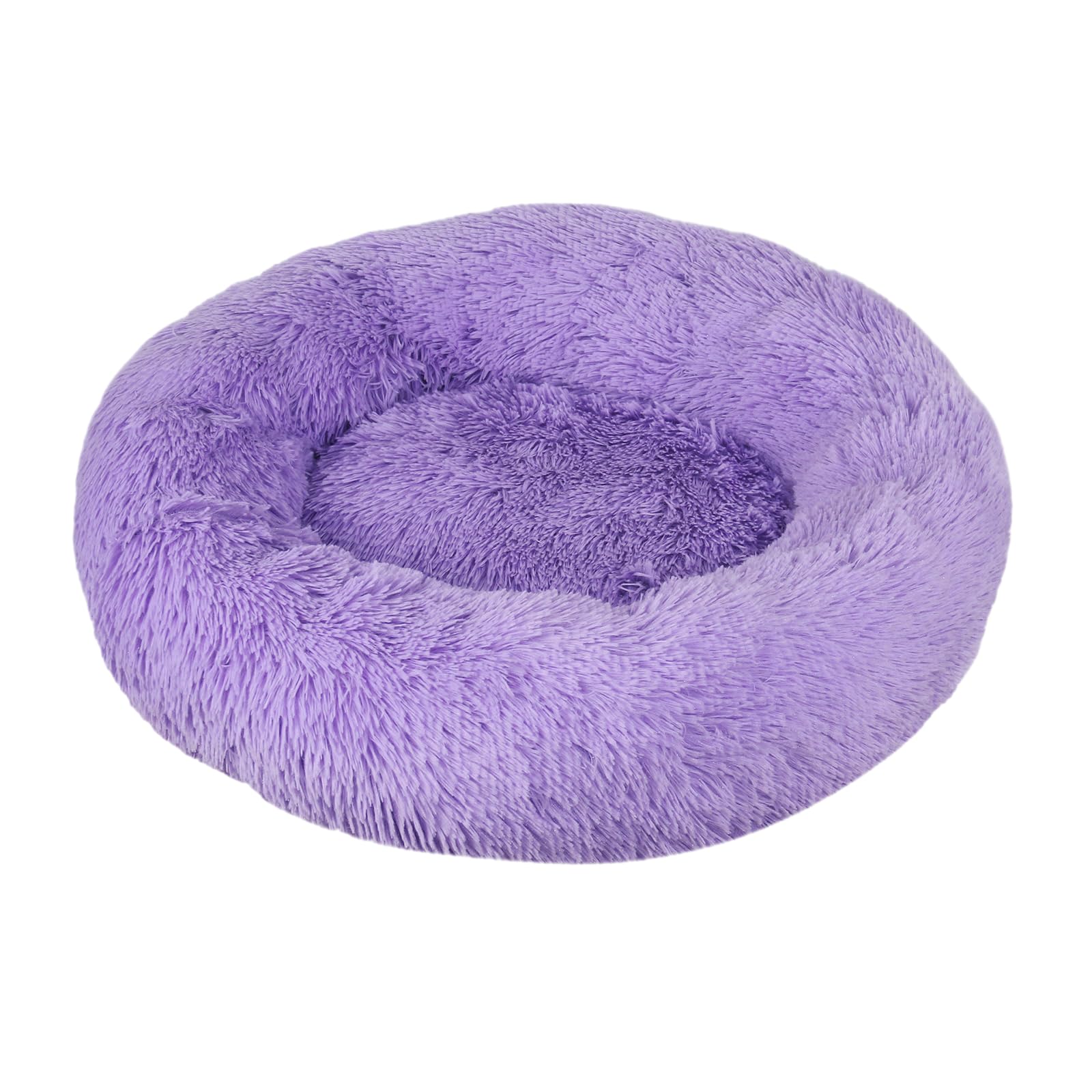 DOTBUY-SHOP Large Dog Bed Washable, Soft Comfy Cat Bed Felt Donut Dog Bed, Warm Pet Bed for autumn and winter, Orthopedic Dog Beds Gift for Medium Cats and Dogs (50 cm,Violet) — image 1