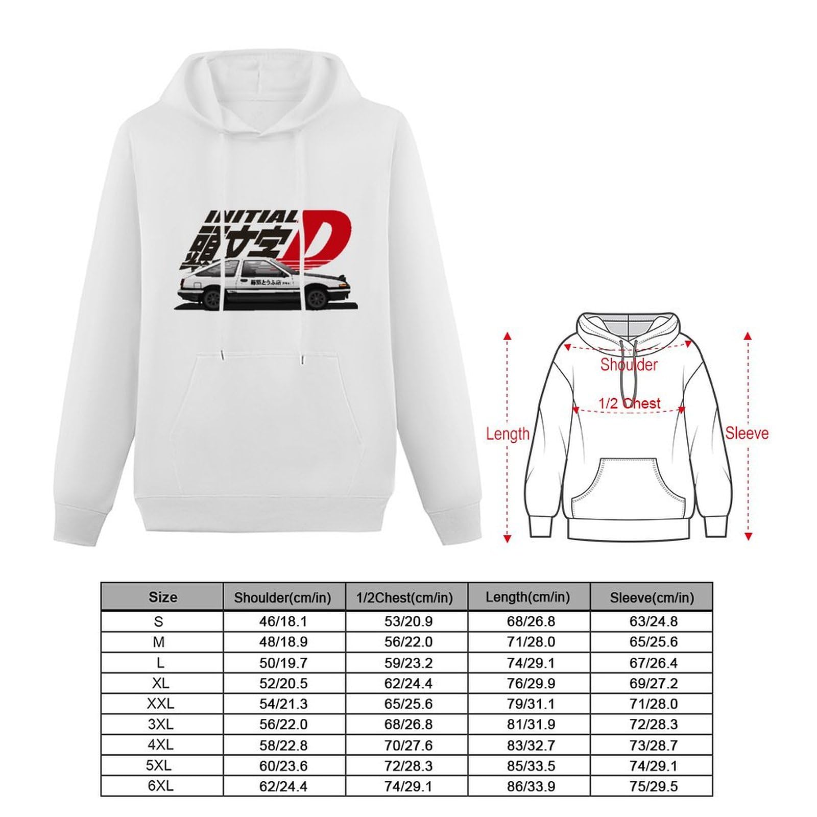 Amazon.co.jp: パーカー メンズ 頭文字d イニシャル D Ae86 プル 