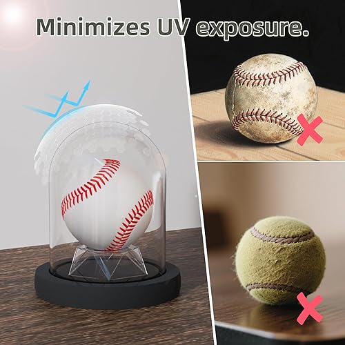 Miniatura 6 de DuvinDD Cúpula de cristal con base de luz LED para encimera, tarro de exhibición de cristal transparente, 4.33 pulgadas de profundidad x 4.7