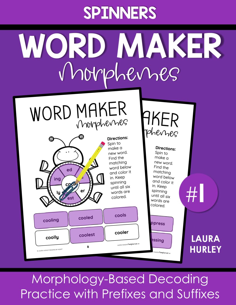Word Maker Morphemes Spinners: Morphology-Based Decoding Practice with Prefixes and Suffixes – Science of Reading #1