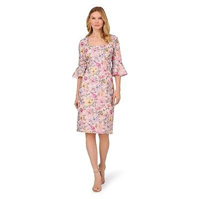 Adrianna Papell Floral Printed Short Dress Women