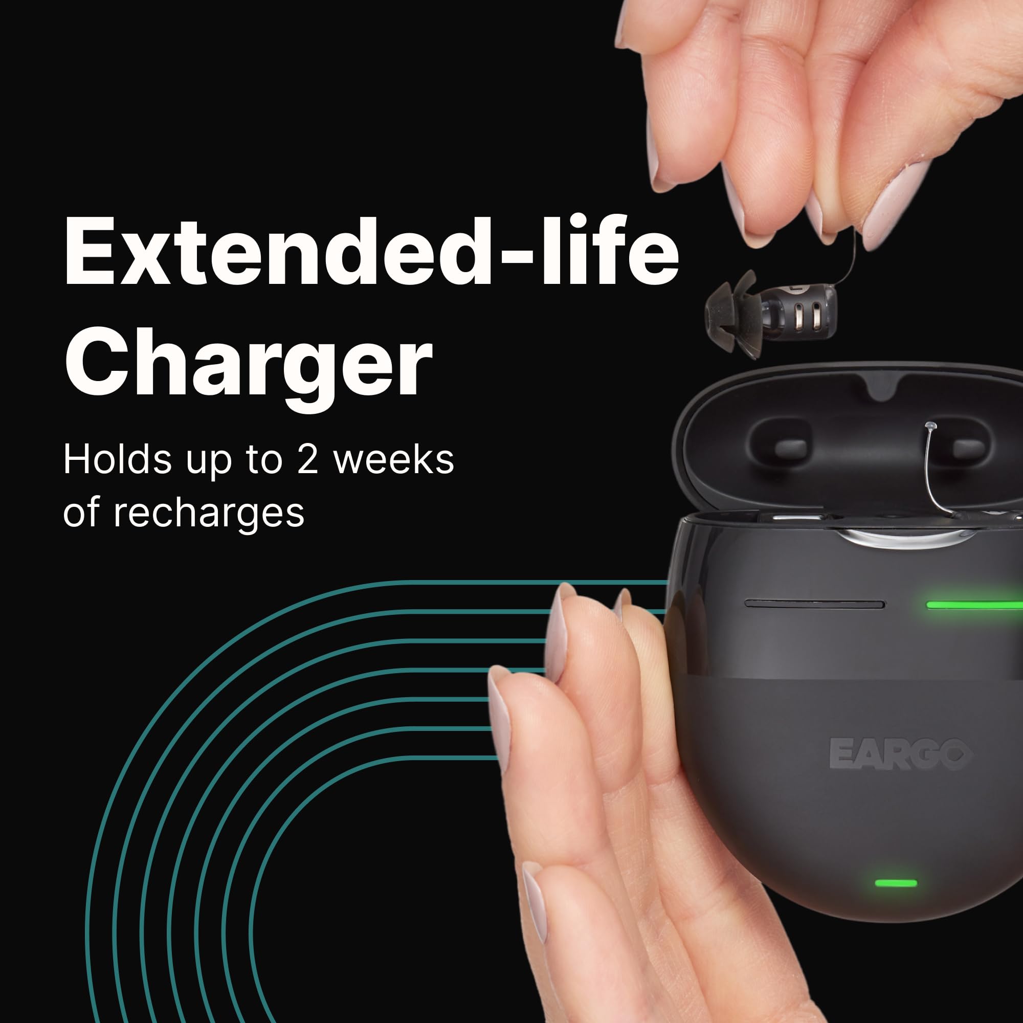 Eargo 8 Virtually Invisible Self-Fitting FDA-Cleared OTC CIC Hearing Aids - Most Advanced Model with Smart Sound Adjust and Sound Match Technology, Rechargeable, Lifetime Customer Support