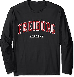 Freiburg Germany College University Style Long Sleeve T-Shirt