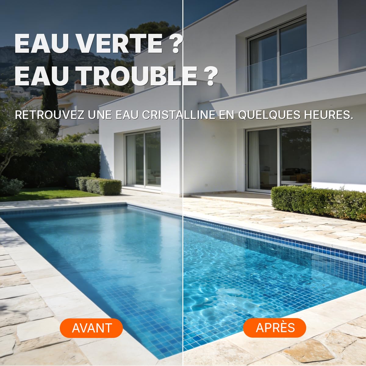 Chlore Choc Piscine Granulés 5kg – Désinfection Rapide et Efficace – Traitement Choc Eau Verte – Compatible Tous Types de Piscines – 55% en Chlore Actif