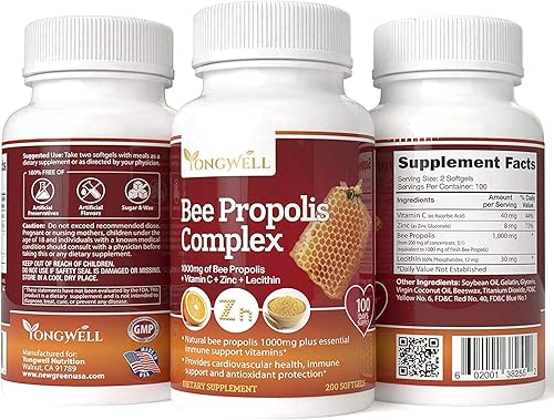 Miniatura 3 de Super Bee Propolis Complex Propóleo Alto Concentrado Propóleo (200 Cápsulas)