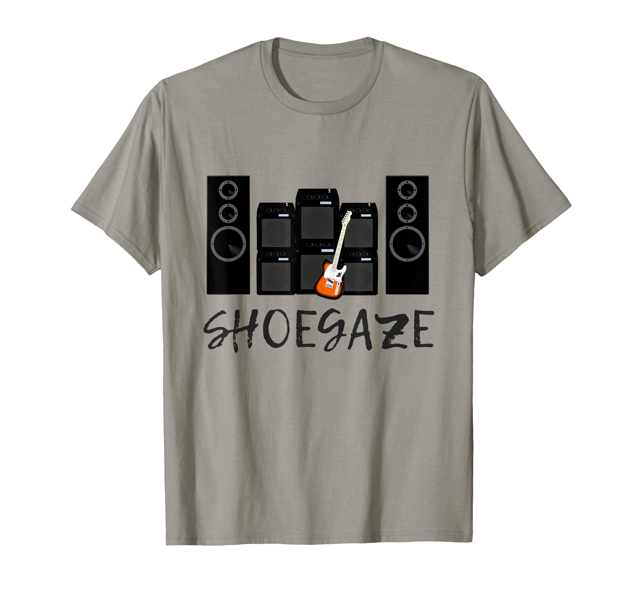 Shoegaze Indie Rock Music Fan Guitar & Amps Gift T-Shirt
