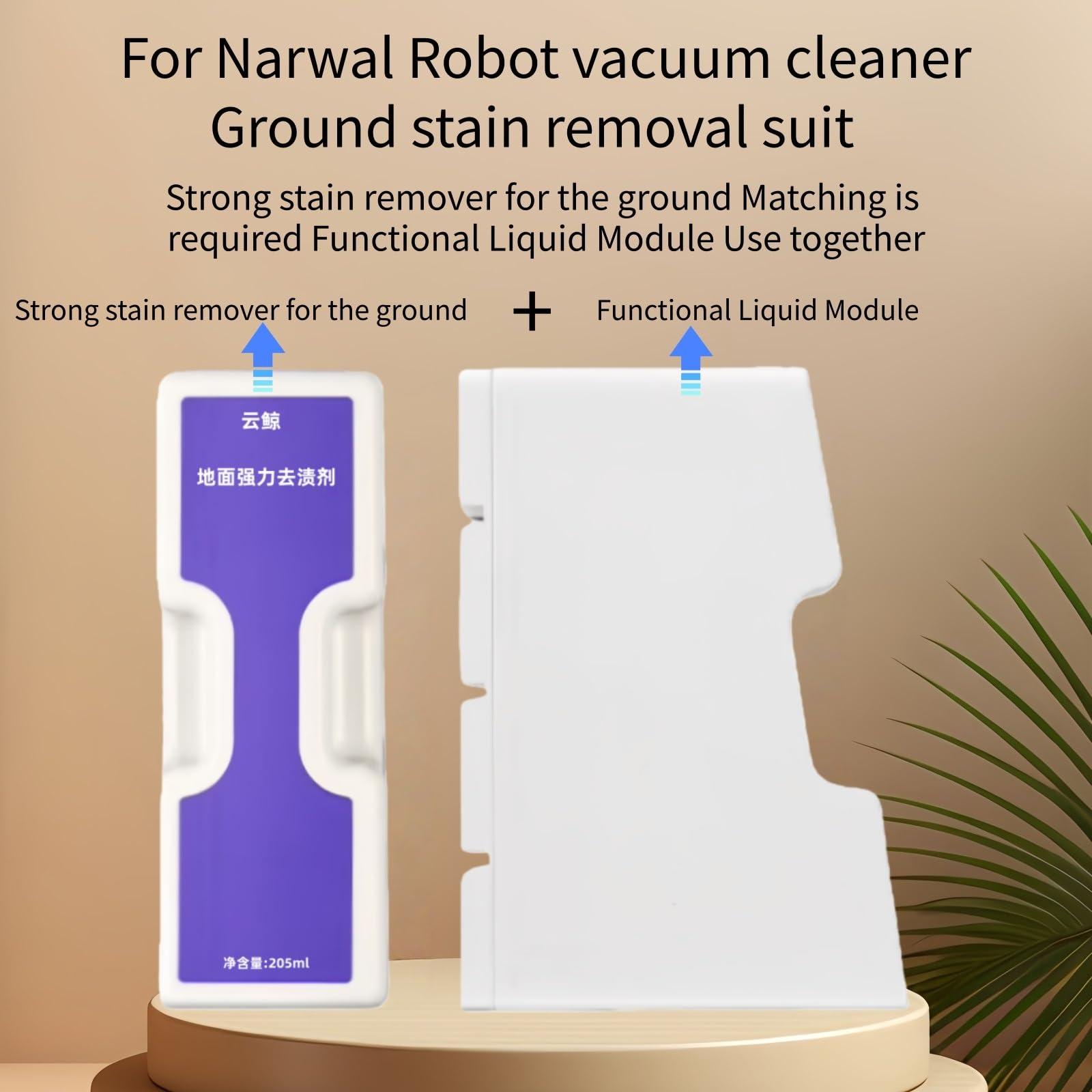 Compatible For Narwal Freo Z Robot Aspirador - Kit Quitamanchas For Suelos. Incluye Quitamanchas Y Módulo De Líquido Funcional
