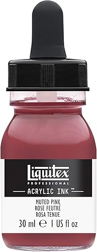 Vista 73 de Liquitex - Pintura acrílica profesional INK! Jarro de 1 onza, color blanco de titanio Umber crudo transparente