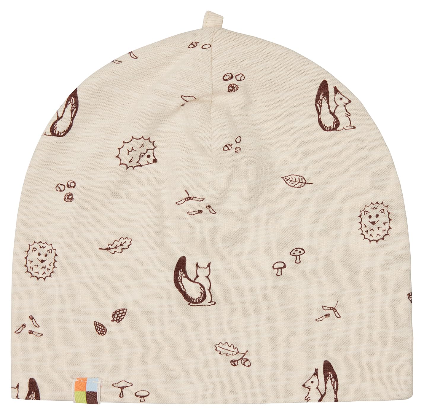 loud + proud Unisex Kinder Slub Jersey mit Druck, GOTS Zertifiziert Beanie-Mütze