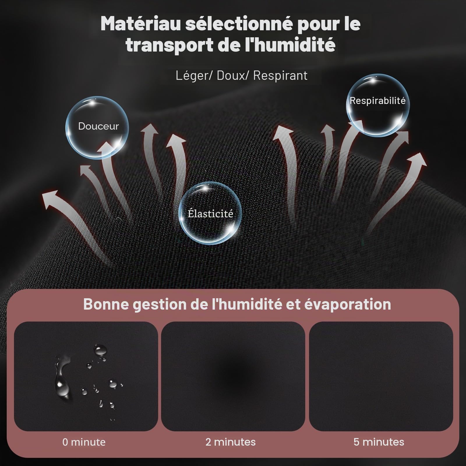 TBoonor Vêtements Thermiques pour Femmes, sous-vêtements Respirants et Fonctionnels, de Ski avec Doublure en Polaire – Ensemble Thermique Ultra Doux pour l’Hiver, Idéal pour la Maison et Le Sport