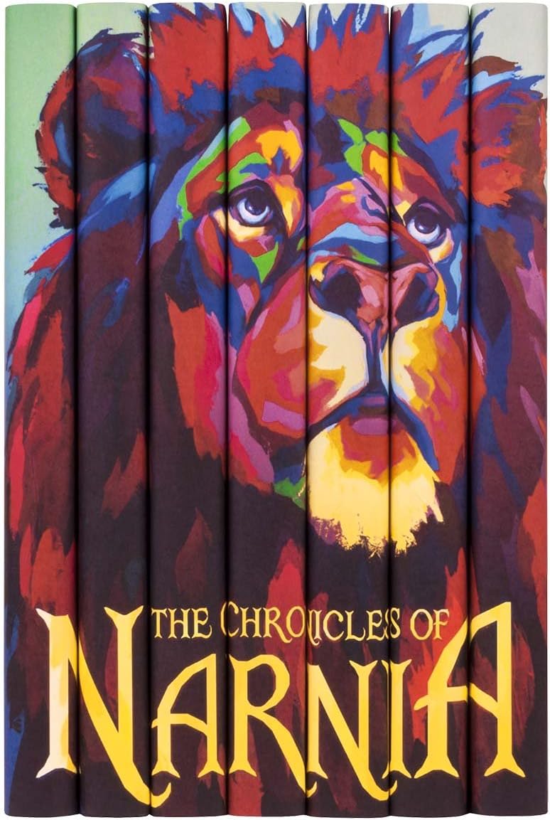 Juniper Books - The Chronicles of Narnia Complete with Custom Book Covers - 7 Volume Hardcover Set - C.S. Lewis