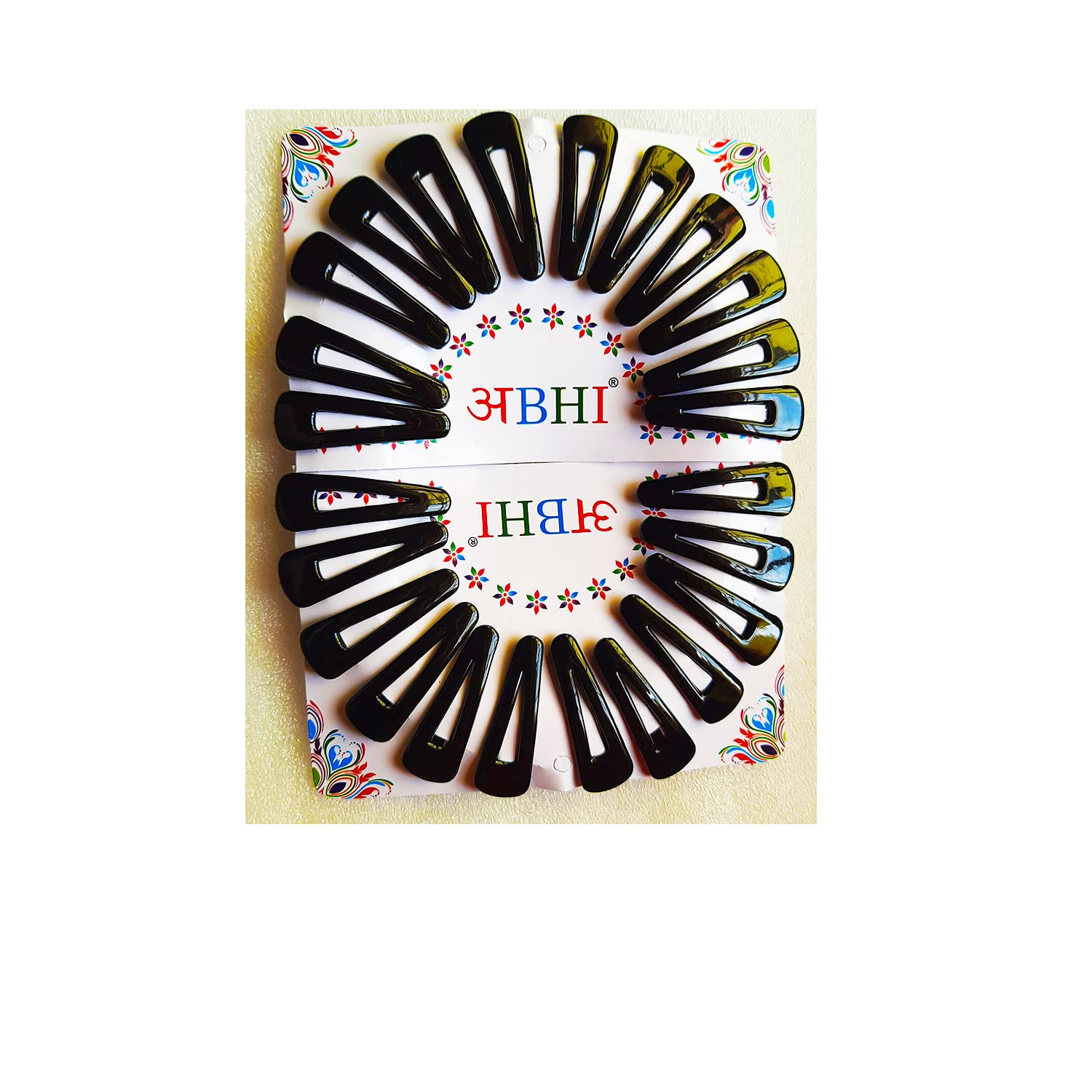 Star Tic Tac Black colour hair pins beauty salon tic tac hair clip hairdressing for women and girls (Color: Black color, 24 PCS)-picture-57