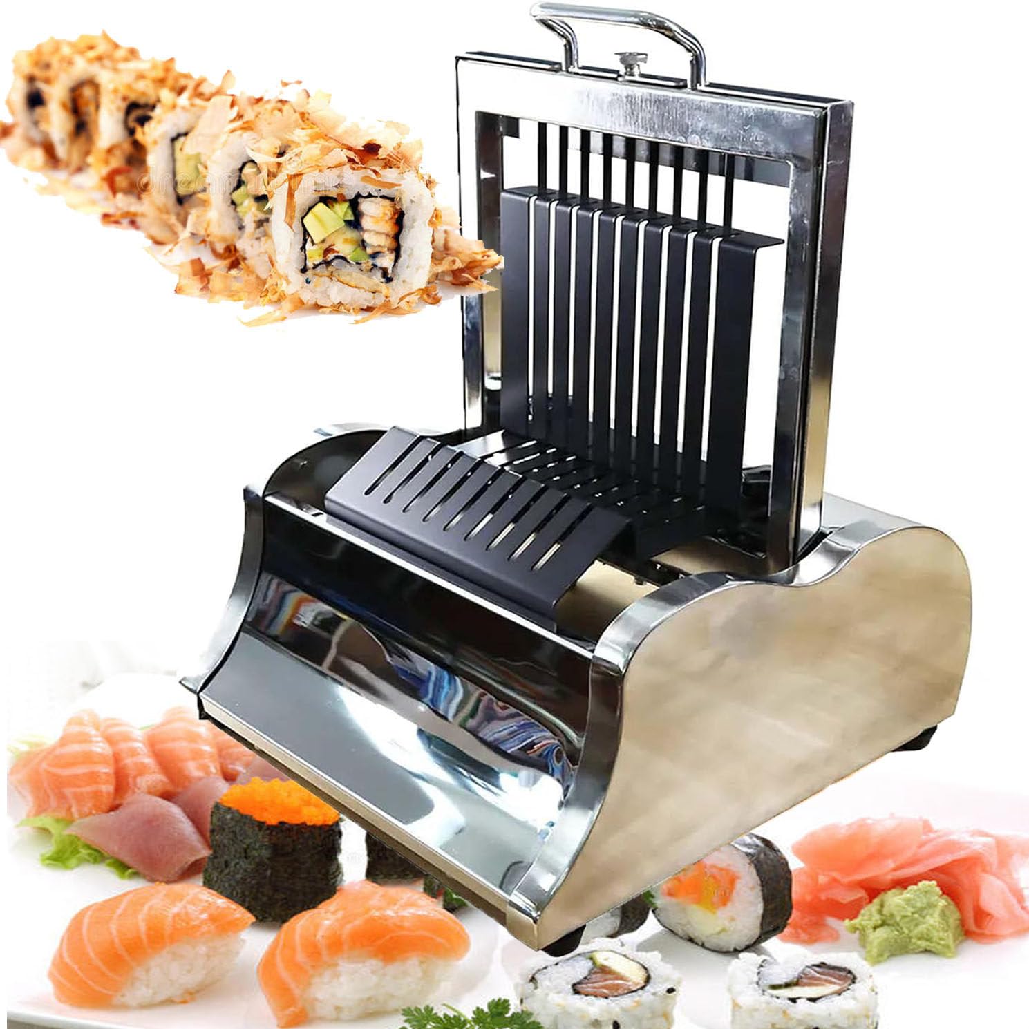 Maszyna do cięcia rolek sushi, krajalnica do sushi, maszyna do sushi z 8/10/12 segmentami, forma do robienia sushi, łatwa w użyciu