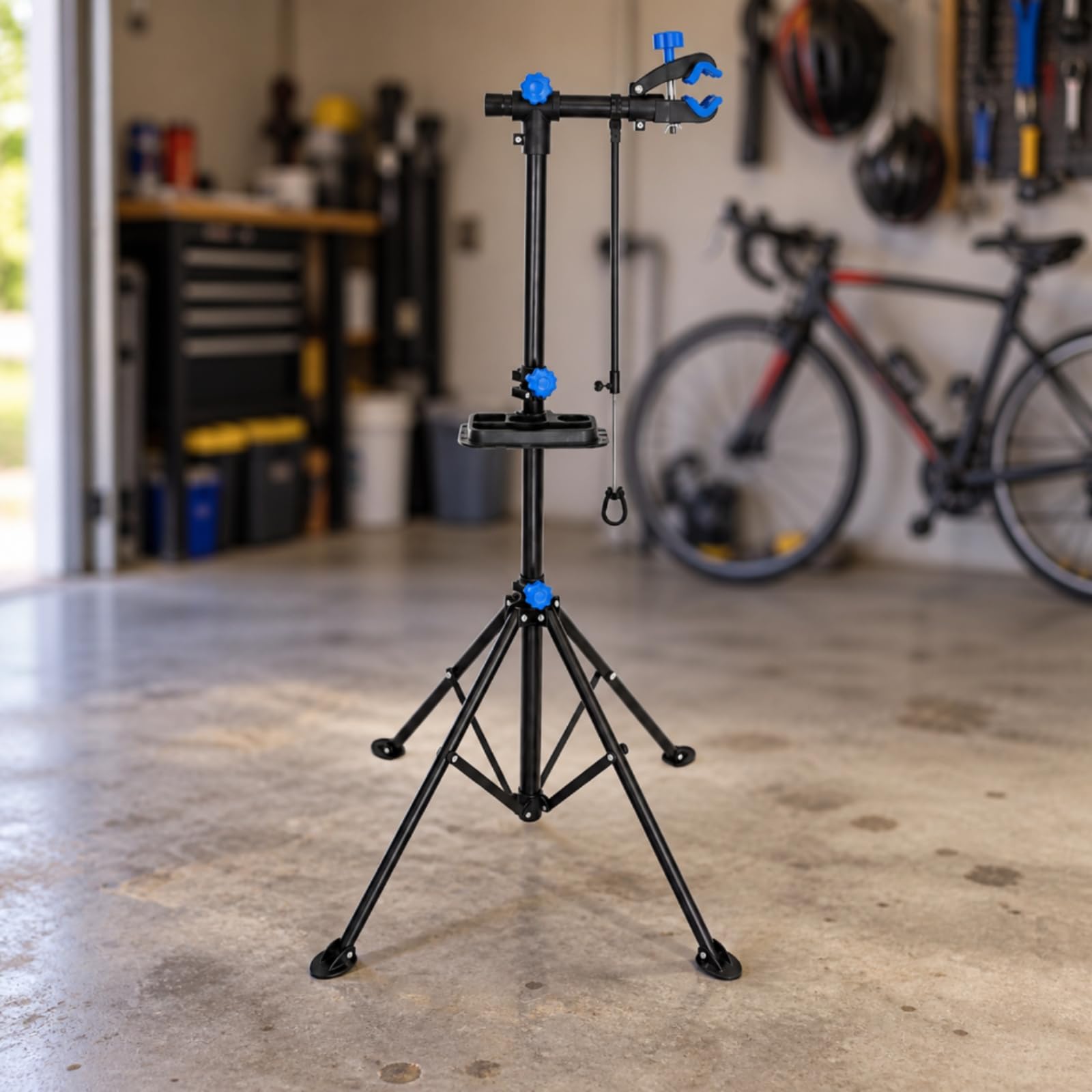 Reparación Bicicletas con Banja Resisn Reparación Bicicletas Plegable Compacto para Eniastas l Ciclismo, Garaje,