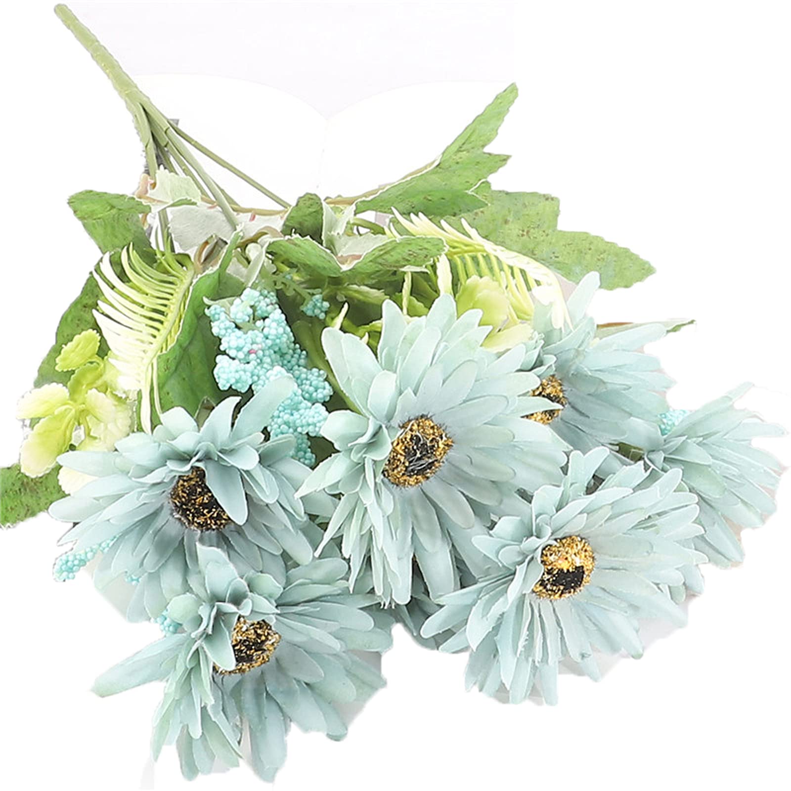 SBJKLYRN Simulated flowers, Artificial Fake Flowers African Chrysanthemum Daisy Gerbera for...