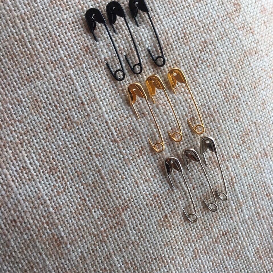 1000 Spille Da Balia Piccole 18 Mm - Ferro Per Cucito, Cucito, Artigianato E Abbigliamento (Nere) - Foto 2