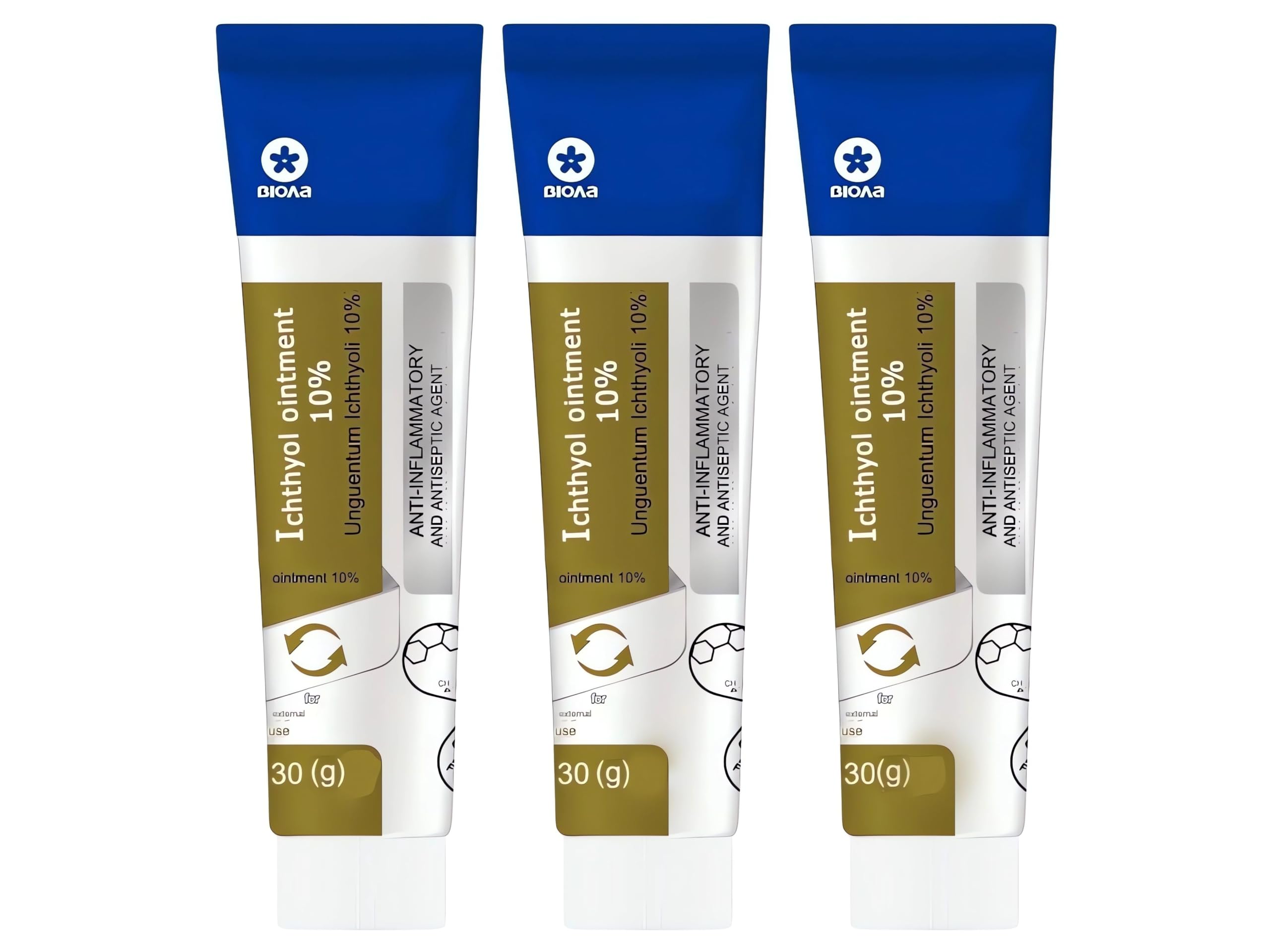 Ichthyol Ointment 10% 30g - Total 90 g Ichthammol