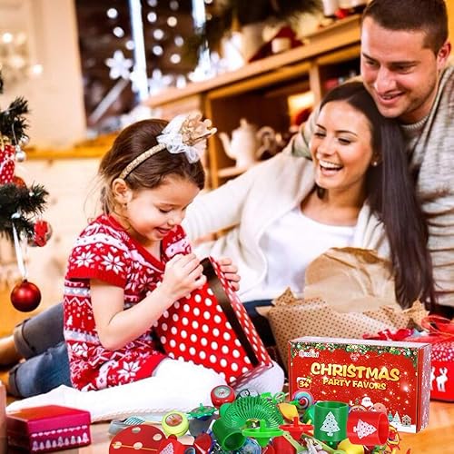 Miniatura 6 de Max Fun 188 piezas de juguetes surtidos de fiesta de Navidad para niños, cumpleaños, Navidad, fiesta, recuerdos, caja de premios, surtido de