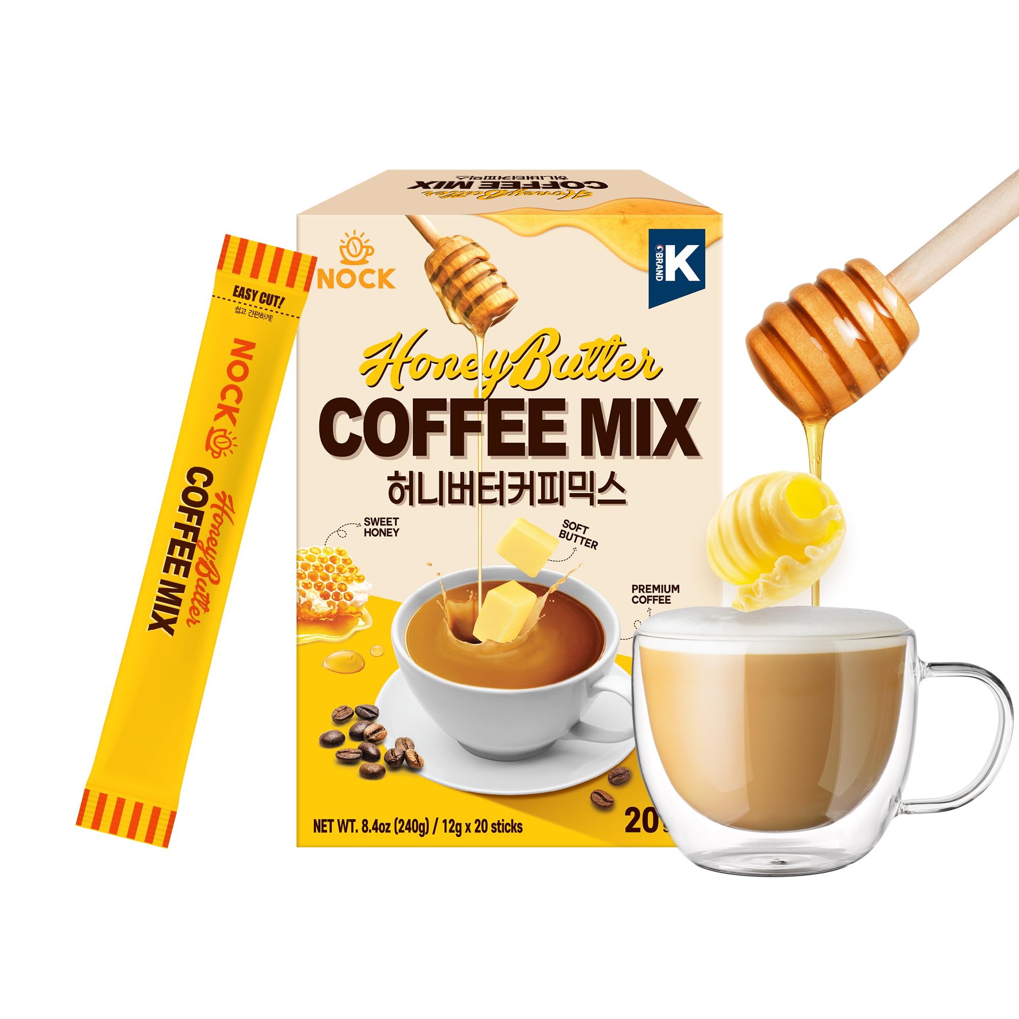 Amazon.com : [Nokchawon] Honey Butter Coffee Mix, Sweet & Creamy