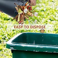 Vista 6 de Compost Bin Kitchen Countertop -1.0 Gallon Indoor Compost Bins with lids with Sealed Inner Bucket and Ring -Compost Pail for Kitchen - Countertop