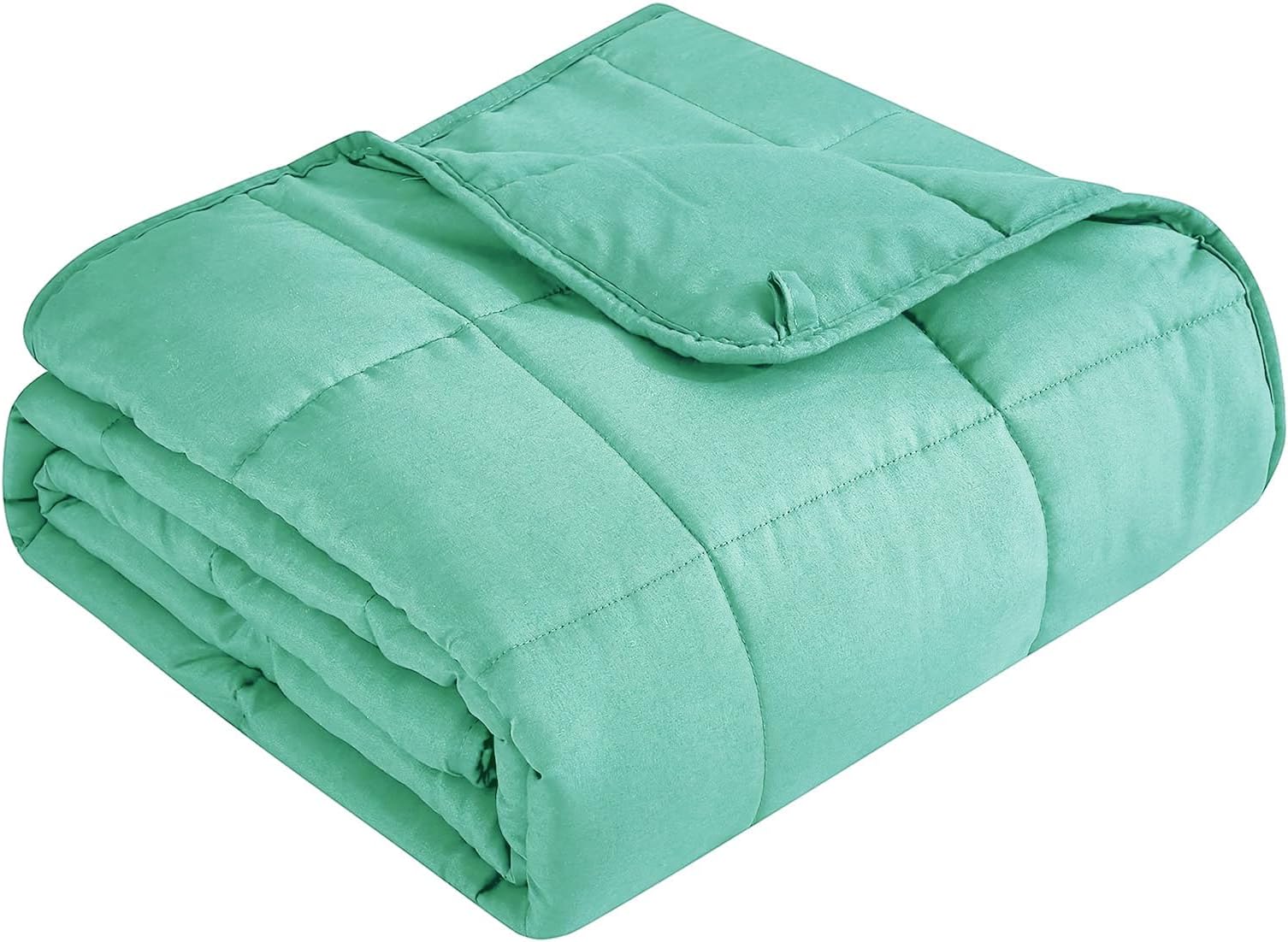 Topcee Weighted Blanket for Adults (15 lbs, 48" x 72") Twin Size Soft Cooling Heavy Blanket Sleeping, Apply to 130-160 lbs Body, Thick Breathable Blanket with Glass Bead, Easy Care
