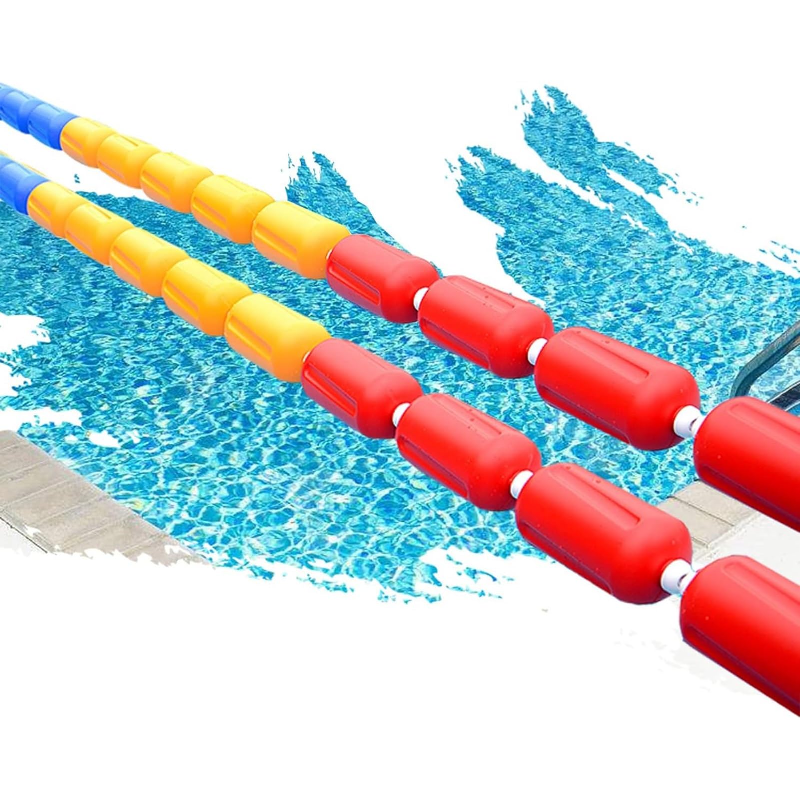 Séparateurs de couloirs de natation 7m, ligne d'avertissement de plage et piscine