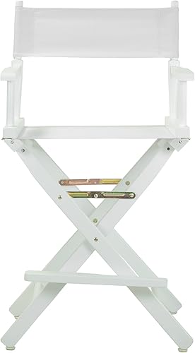 Miniatura 163 de Casual Home - Silla de director de 30 in, marco blanco, con lona color blanco, altura de barra