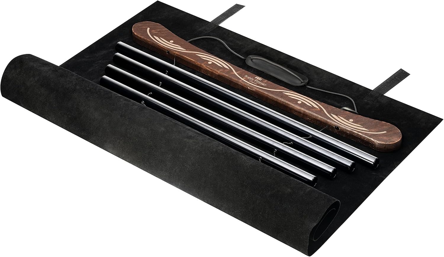Meinl Sonic Energy Meditation Flow Chimes for Relaxing Sound Healing with Mallet and Bag, Black (MFC10EMIBK)