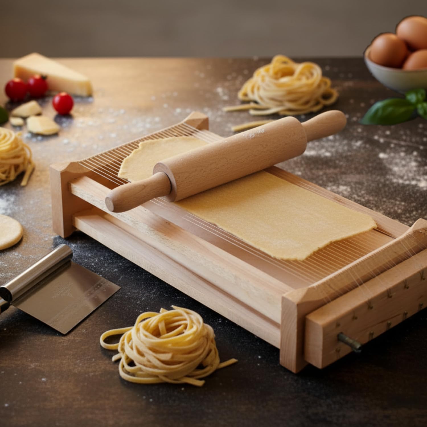 Orso Chef GUITAR mit MATTARELLO Pasta Spaghetti Fettuccine Abruzzese