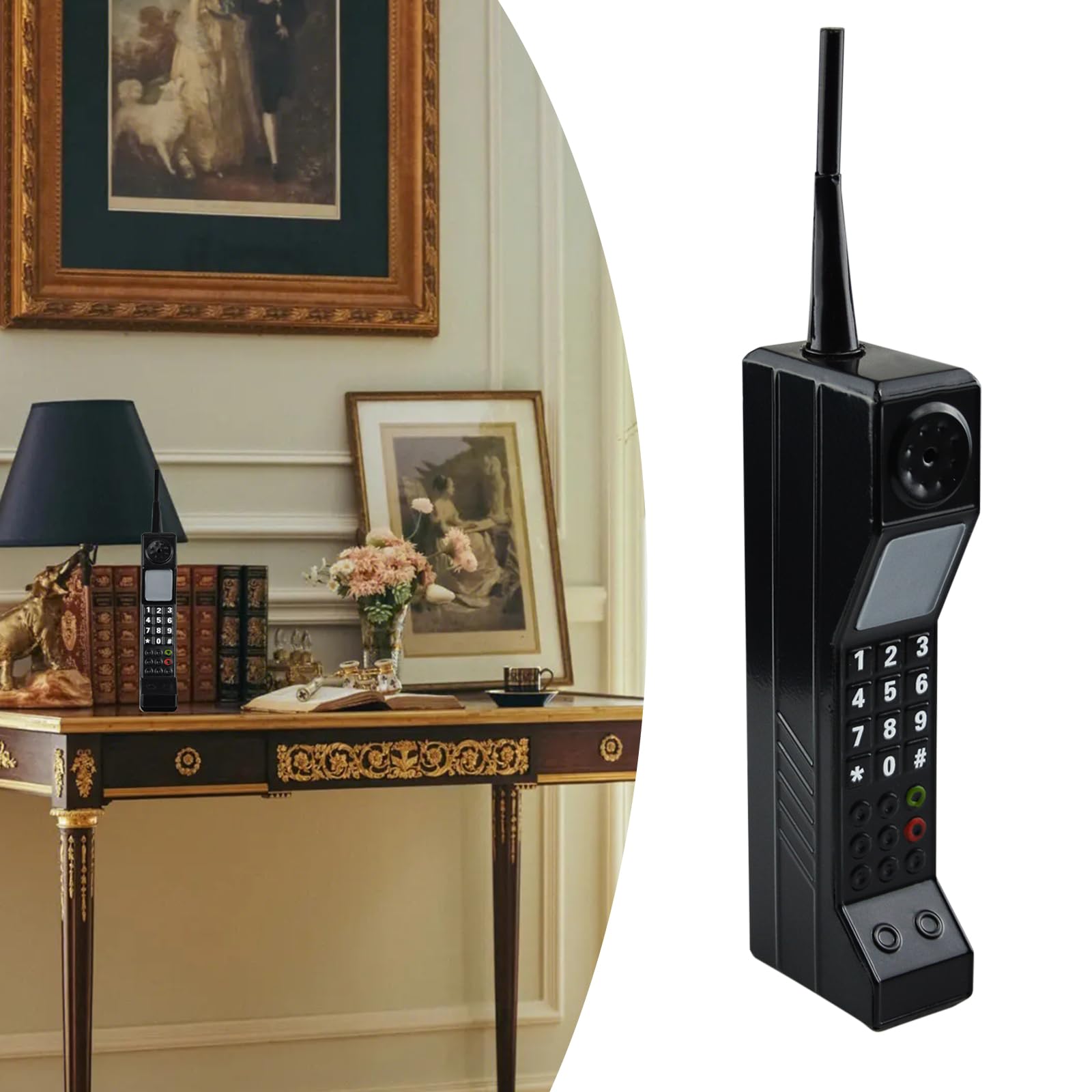 Accesorio de teléfono Celular Retro, Accesorios de simulación de teléfono de ladrillo Vintage de los años 80 y 90, Modelo de ladrillo de teléfono Celular para el hogar, la Sala de Estar