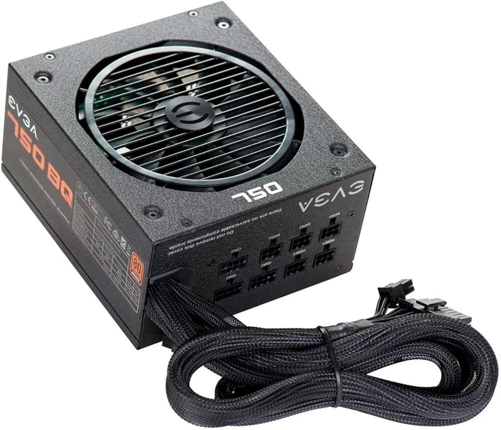 EVGA 750 BQ, 80+ Bronze 750W Semi Modular Power Supply thumbnail 3