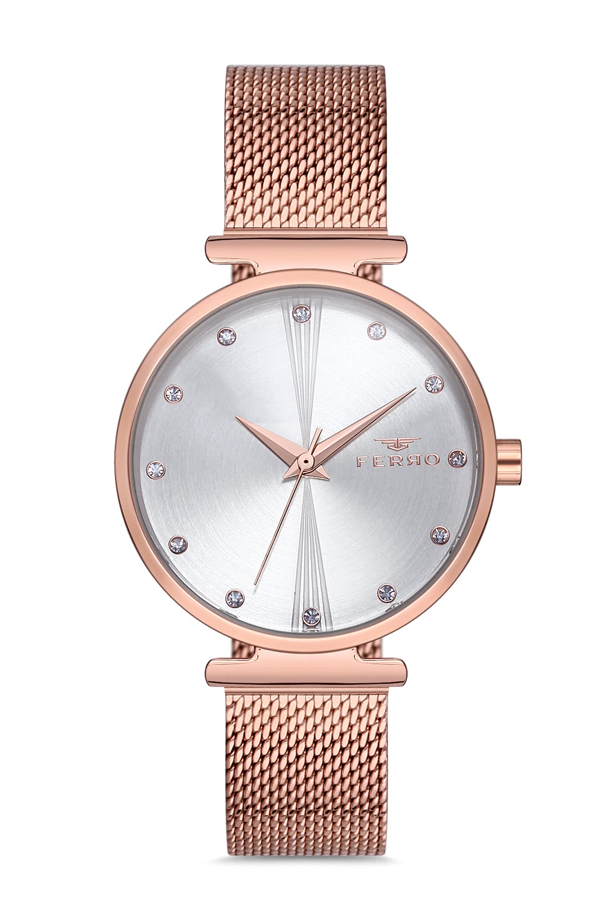 Ferro Analog Silver Dial Womens Watch-F2995C-1129-C (B09RWKX5MC) Amazon Price History, Amazon Price Tracker