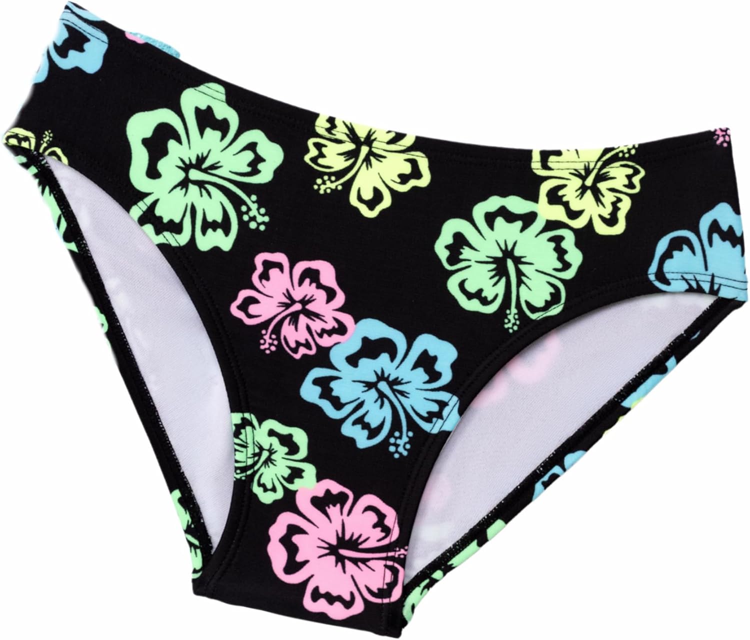 Aqua Green Girls' Bikini with Crochet Sarong Coverup Skirt 3-piece Set