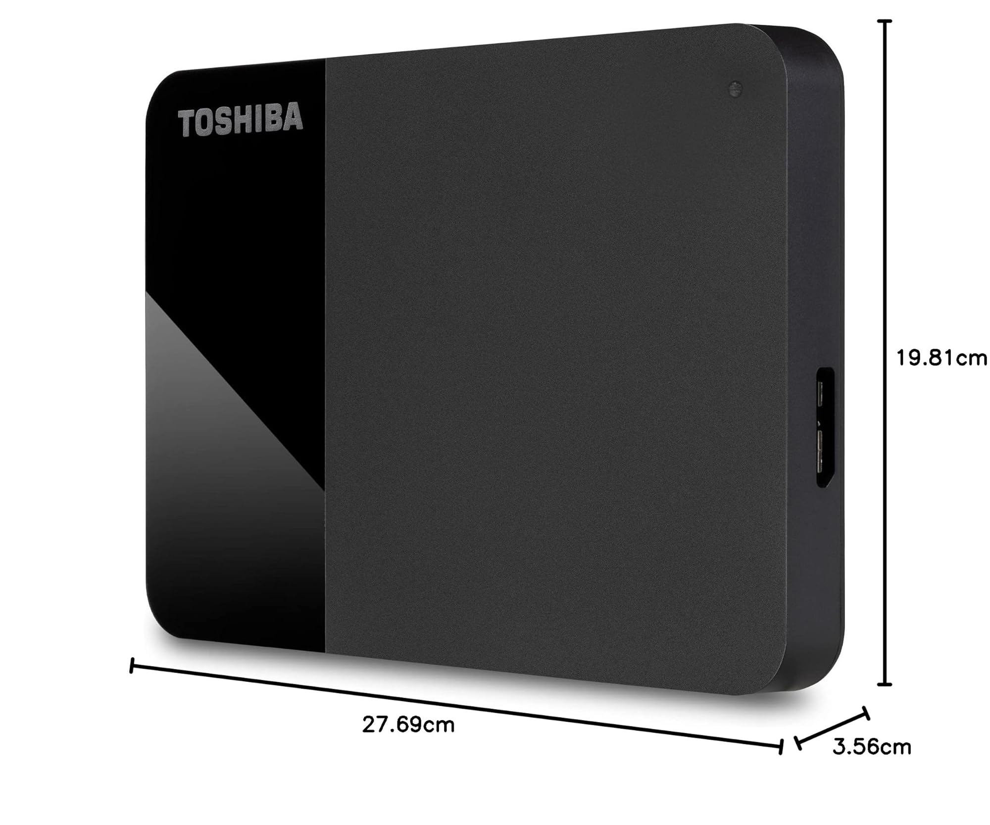 Toshiba Canvio Ready da 1 TB - Disco rigido esterno portatile da 2,5 pollici con USB 3.2 Gen 1 ad alta velocità, compatibile con Microsoft Windows 8.1, 10, 11 e macOS, nero (HDTB410EK3AA)