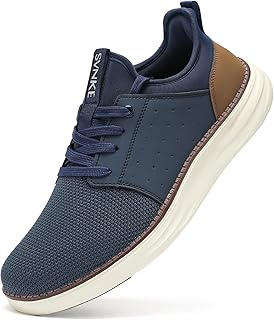 SVNKE Men's Slip-On Trainers, Breathable Laces, Walking Shoes, Fitness Trainers, Sports Shoes, Hands-Free Leisure Shoes, B...