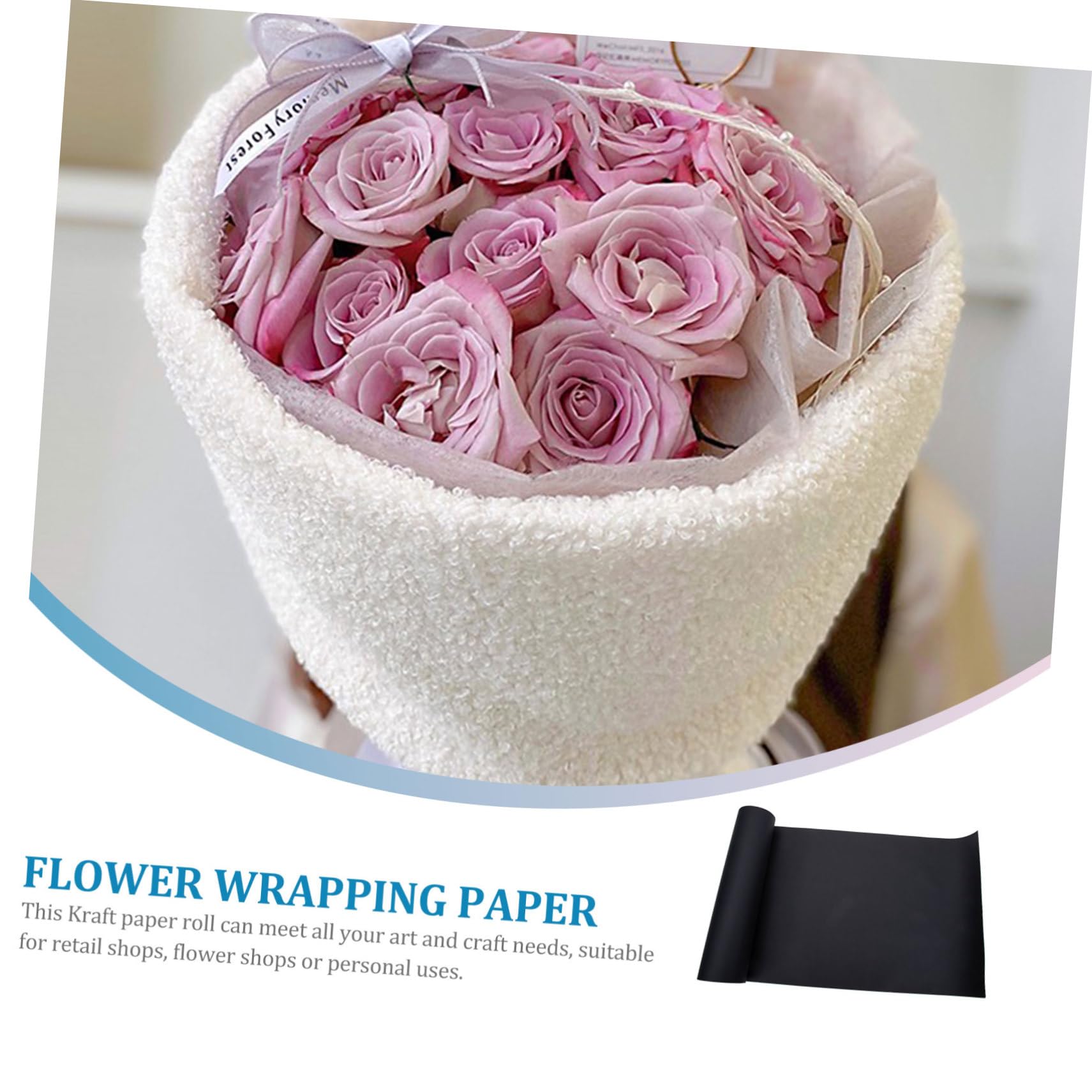 Angoily Papier Kraft pour Emballage Cadeau Design Classique Résistant et Indéchirable pour Confection de Bouquets et Emballage de Cadeaux