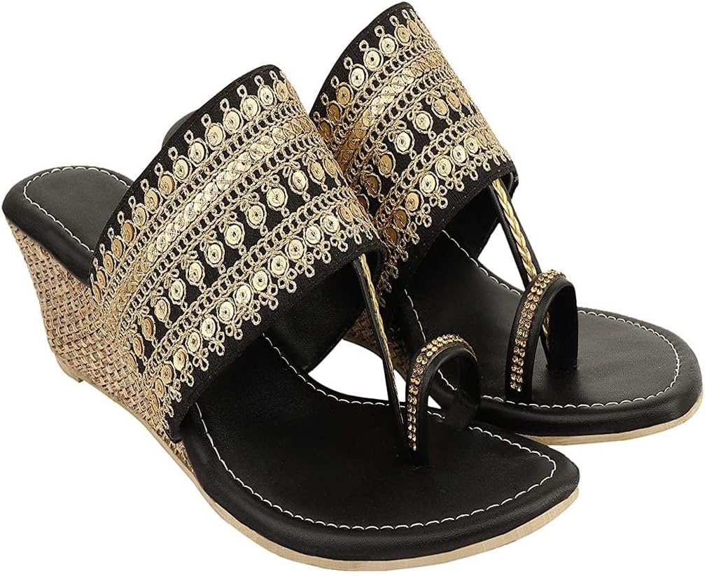 Women's Kolhapuris Wedge Heel