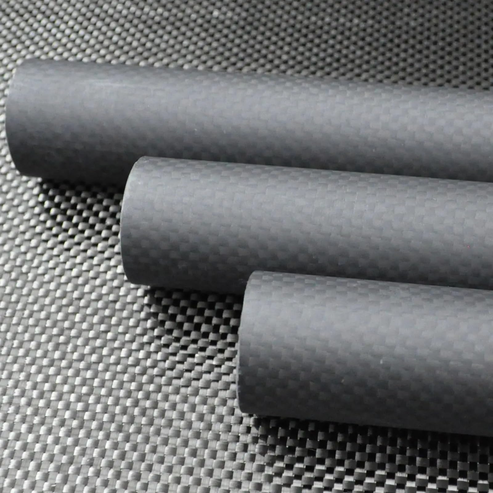 1-2PCS OD32mm xID30mm 3K Carbon Fiber Tube Length 500mm Plain Matt for Airplane Wing DIY Roll Wrapped Carbon Fiber Square Tube(2pcs 32x30x500)