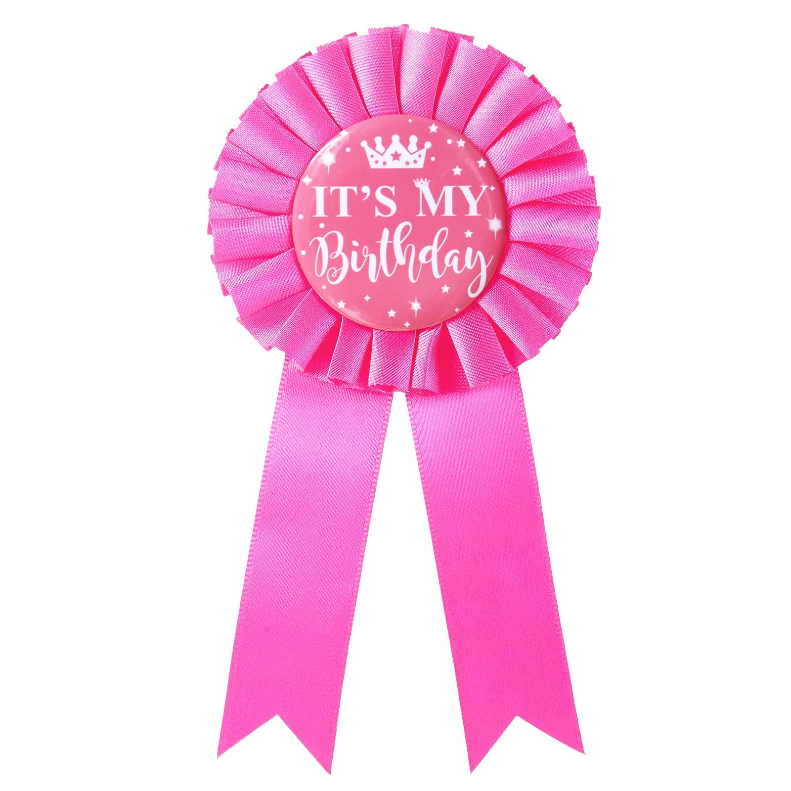 It's My Birthday Badge Pin Satin Birthday Ribbon Pin for Women & Men Happy Birthday Brooch Pins Party Decorations